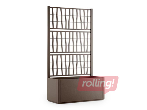 Цветочный ящик Stefanplast Ethica, коричневый, 80x36x140см