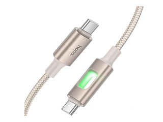 Savienotājvads HOCO U144 Type C - Type C 60W 1.2m, auduma 