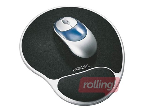 Mouse pad Esselte Dataline Premium, melns/sudraba