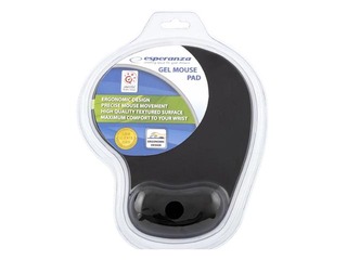 Mouse pad with gel Esperanza EA137, black