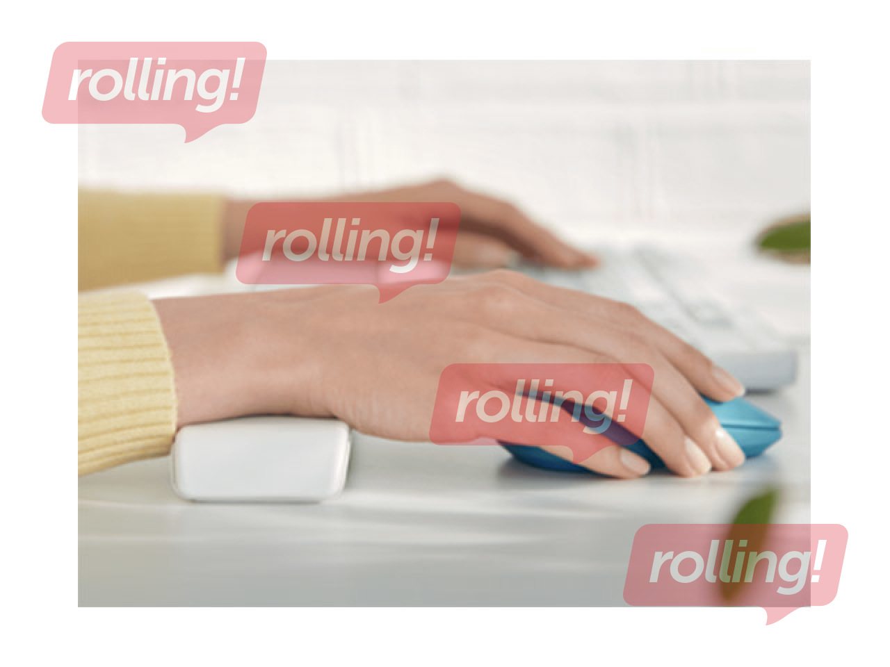 Mouse wrist rest Leitz Ergo Cosy, light grey