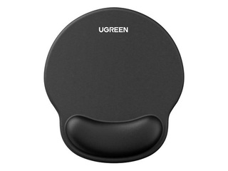 UGREENi ergonoomiline hiirematt randmetoega, must