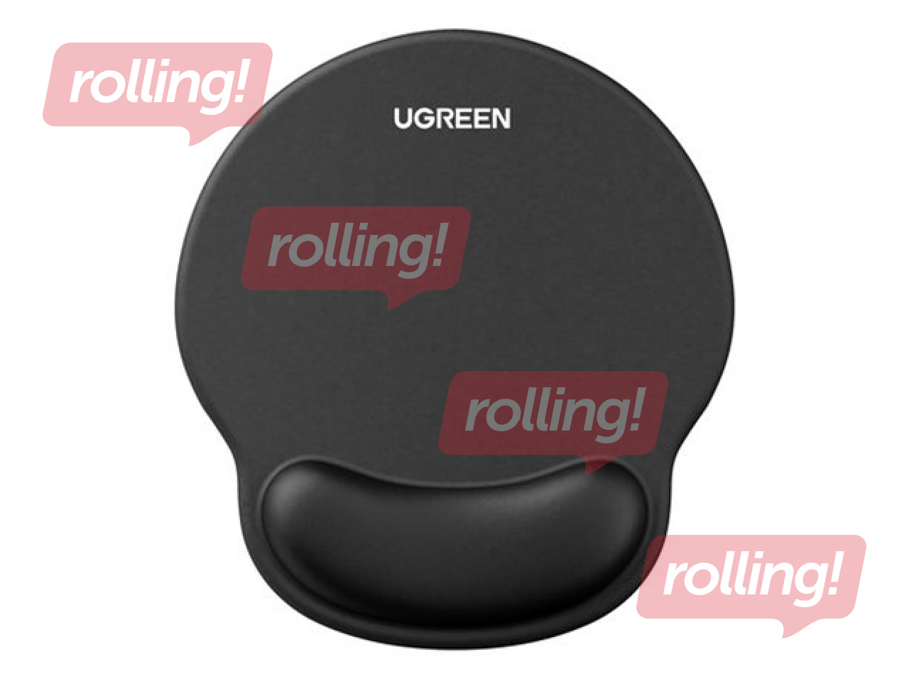UGREENi ergonoomiline hiirematt randmetoega, must