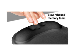 UGREENi ergonoomiline hiirematt randmetoega, must