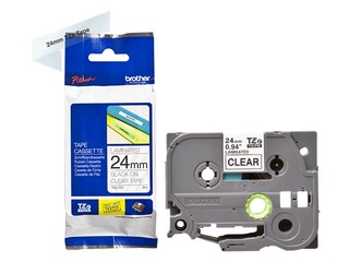 Brother TZe-151 - Black printing on Clear Tape, laminated, 24mm width, 8m length