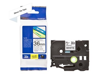 Brother TZe-261 - Black printing on White Tape, Laminated, 36mm width, 8m length