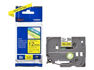 Brother TZe-631 Black printing on Yellow Tape, Laminated, 12mm width, 8m length