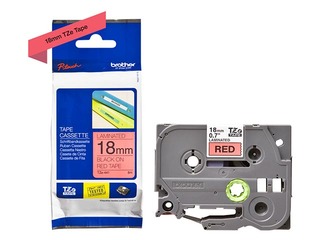 Brother TZe-441- Black printing on Red Tape, laminated, 18mm width, 8m length