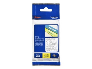 Brother TZe-135 Valge trükk puhtal lindil, lamineeritud, 12mm, 8 m