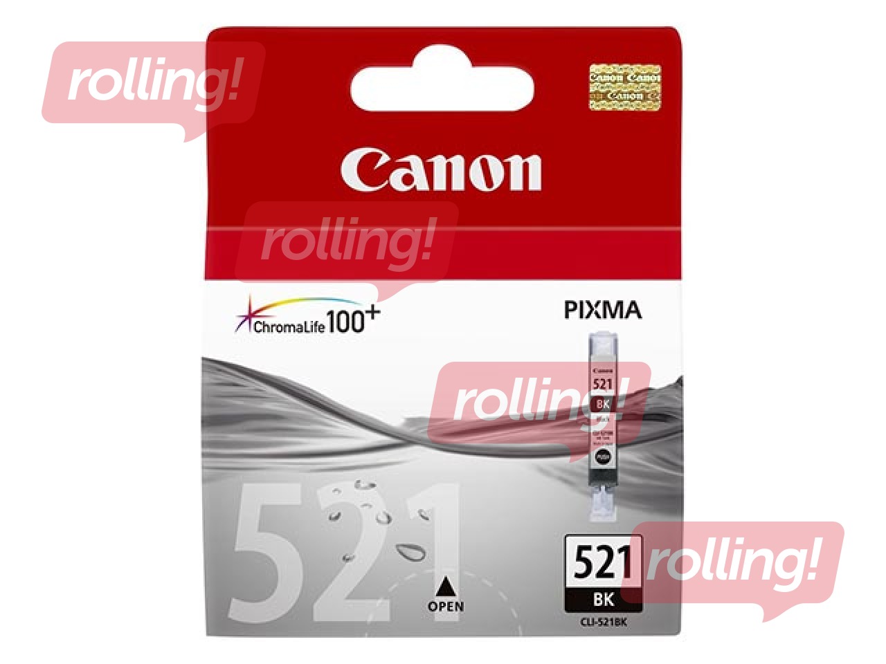Tindikassett Canon CLI-521, must, 9ml