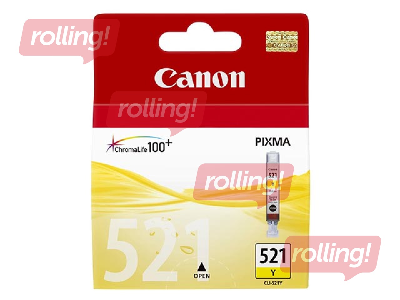 Tindikassett Canon CLI-521, kollane, 9ml