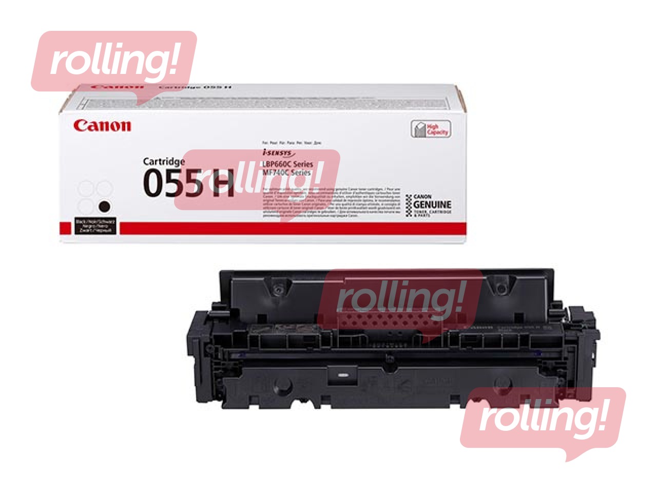 Toonerkassett Canon 055H, must (7600 lk)