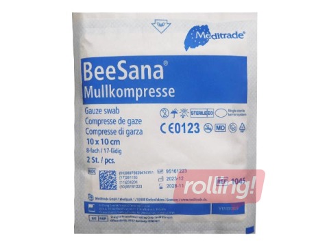 Marli kompress Kanins, 10x10cm