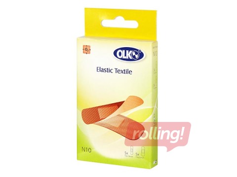 Plasters Elastic Textile N10 OLKO, 10 pcs