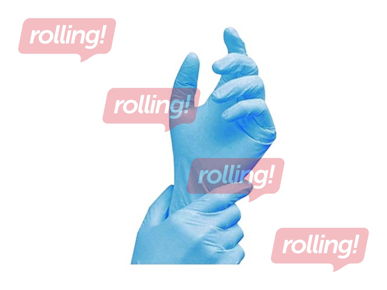 Cimdi Mediguard, zili, M izmērs, 1 pāris