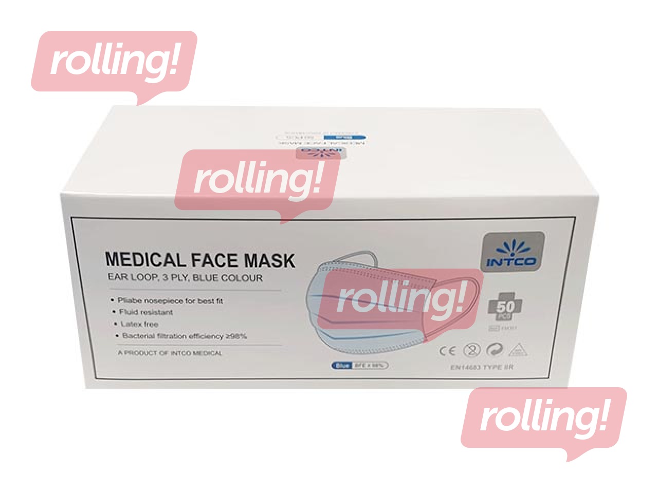 EE Маска IIR с резинками, 50шт. 