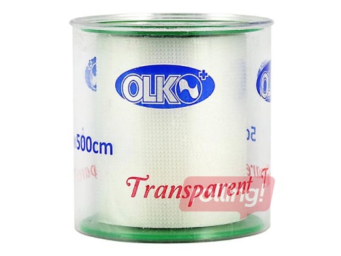 Läbipaistev leukoplaaster rullis 2.5 cm x 500 cm, Olko