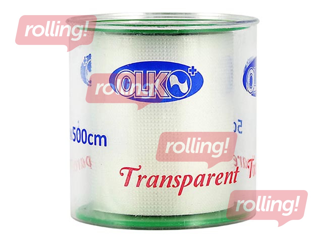 Прозрачный лейкопласт в рулоне 2,5см х 500см, Olko
