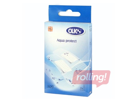 Olko Bactericidal Aqua Protect plaastrid - veekindlad, 20 tk. Veekindlad plaastrid.