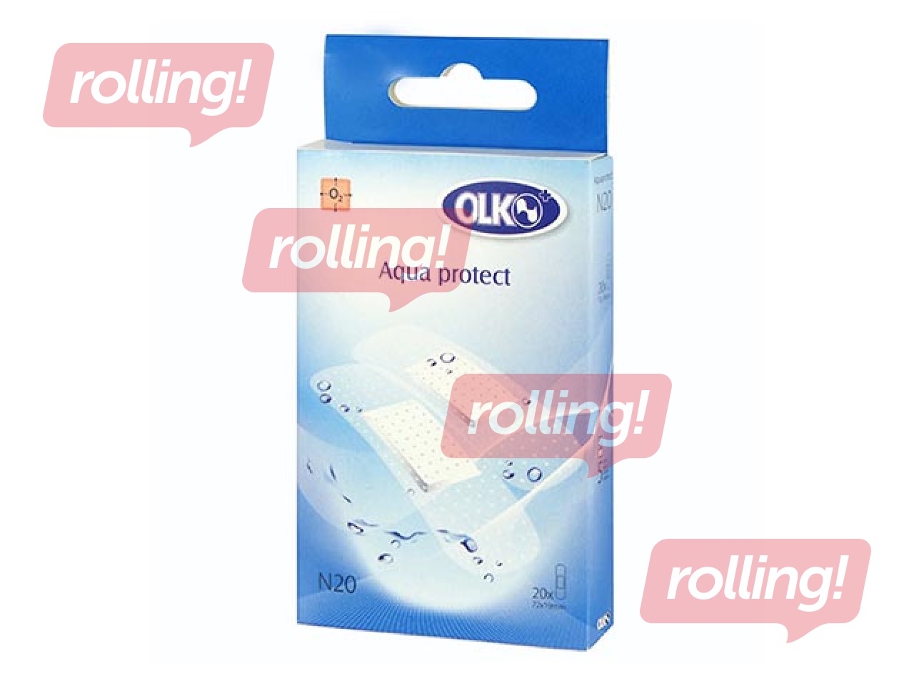 Olko Bactericidal Aqua Protect plaastrid - veekindlad, 20 tk. Veekindlad plaastrid.