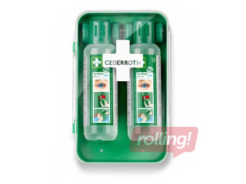 Набор для промывания глаз с держателем Cederroth (2x500мл)