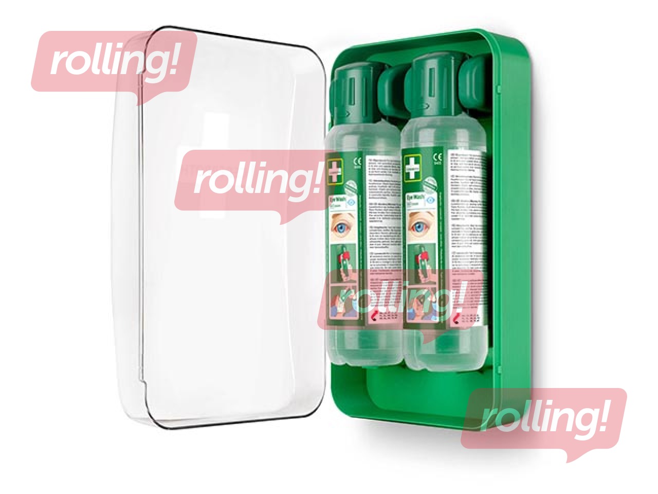 Silmapesukomplekt koos hoidjaga Cederroth (2 x 500 ml)