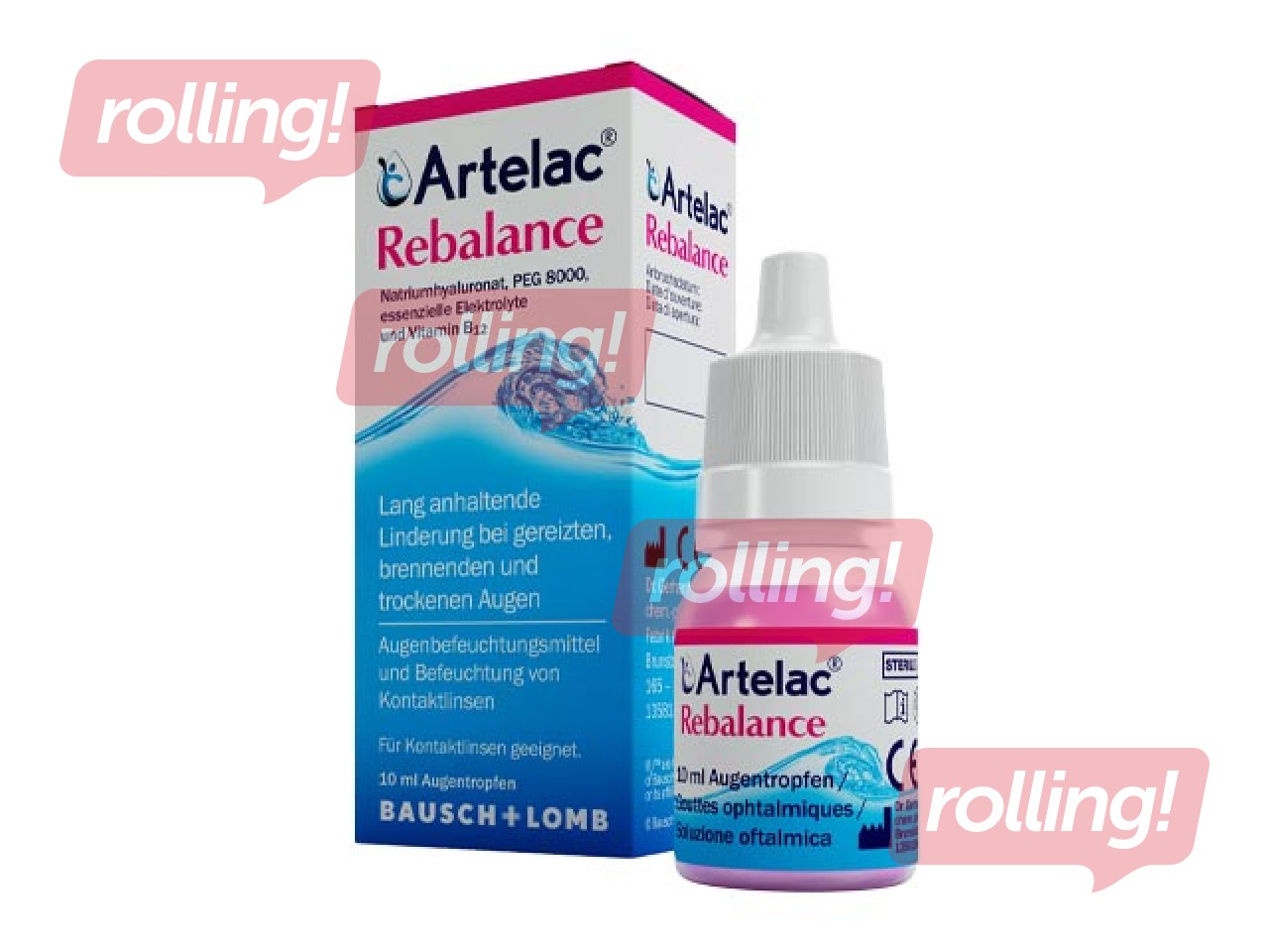 Eye drops (artificial tears) Artelac Rebalance, 10ml