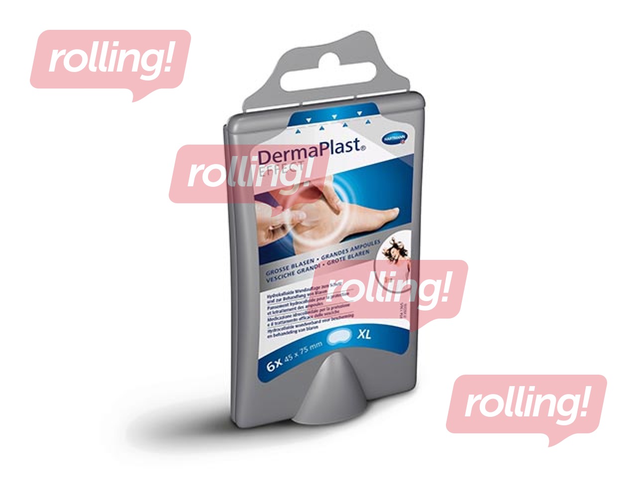 Plaastri komplekt DERMAPLAST, Efect, XL, 75x45mm, 6 tk.