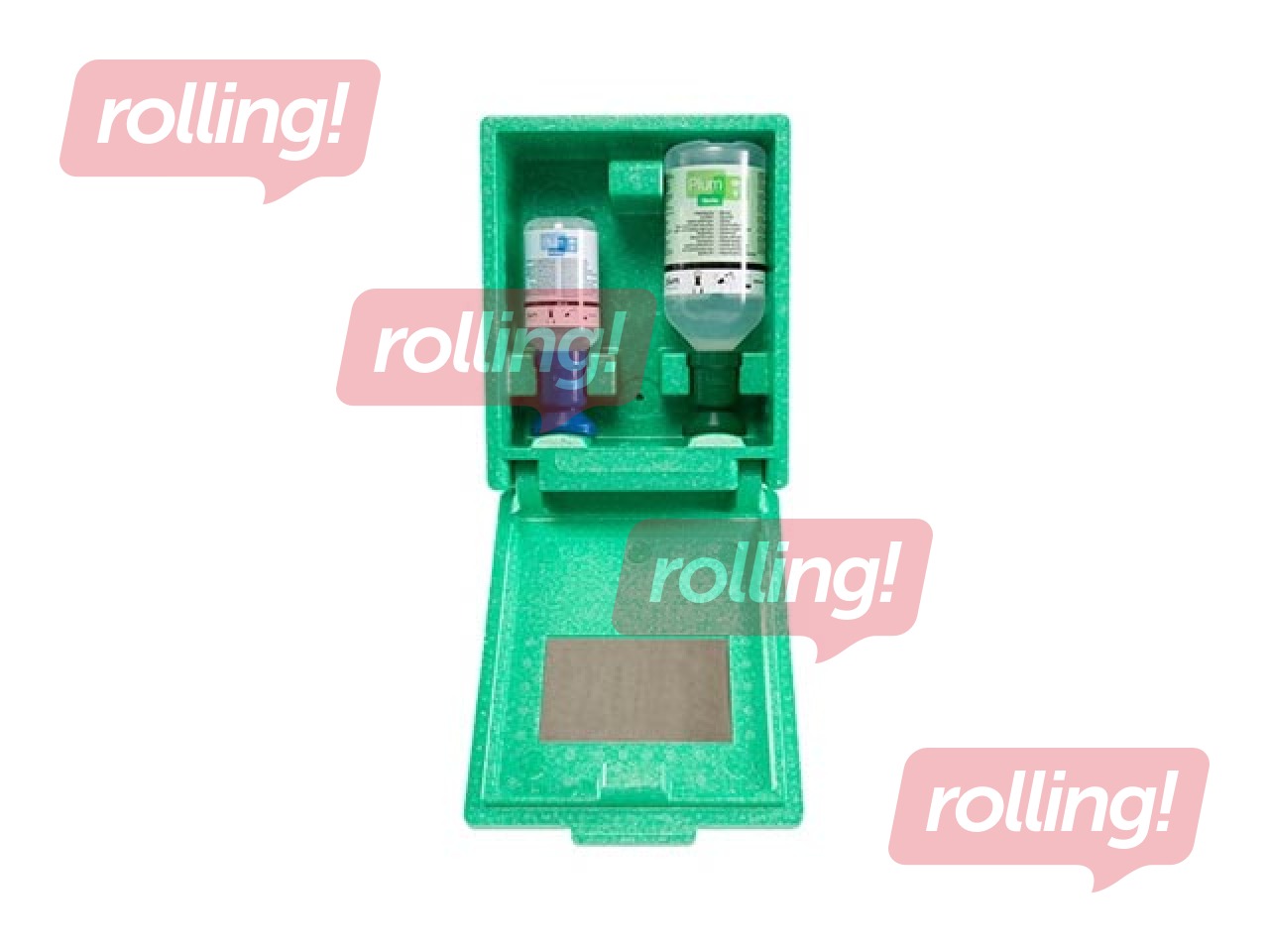 Acu skalošanas komplekts Plum kastē, pie sienas stiprināms, 200ml un 500ml