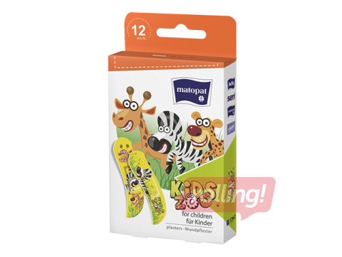 Plaastrid Matopat ZOO, lastele, 12 tk.