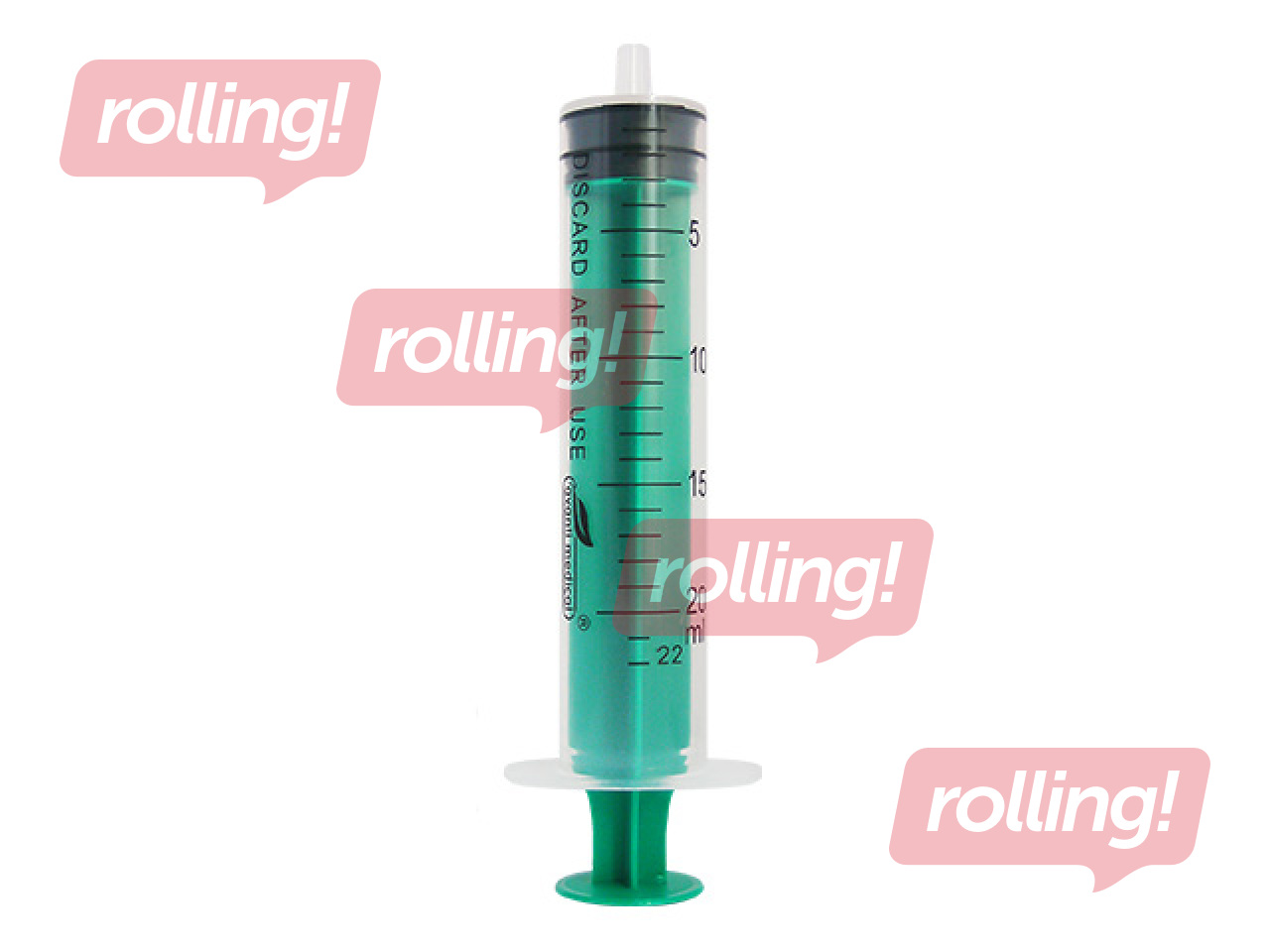 Šļirce bez adatas, Luer Slip savienojums, 3 komponentu, sterila, 20ml