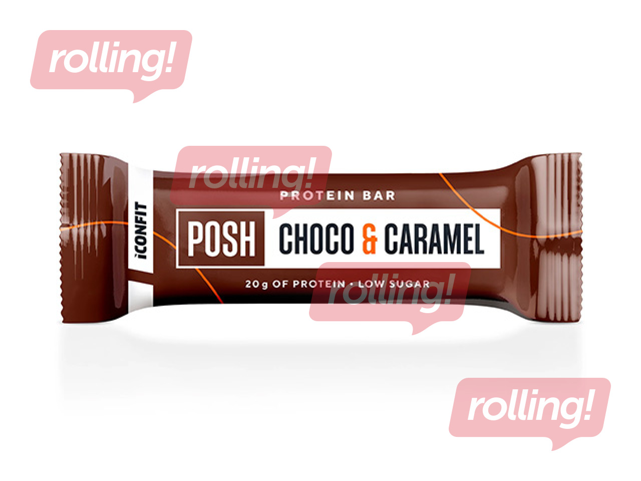 Batoniņš Iconfit, Posh, proteīna, kakao un karameles, 55g