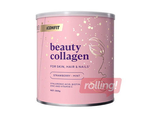Коллаген Iconfit, Beauty, клубника и мята, 300г
