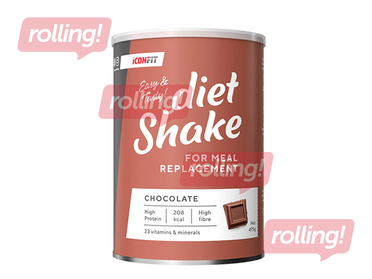 Diētiskais kokteilis Iconfit, šokolādes, 495g