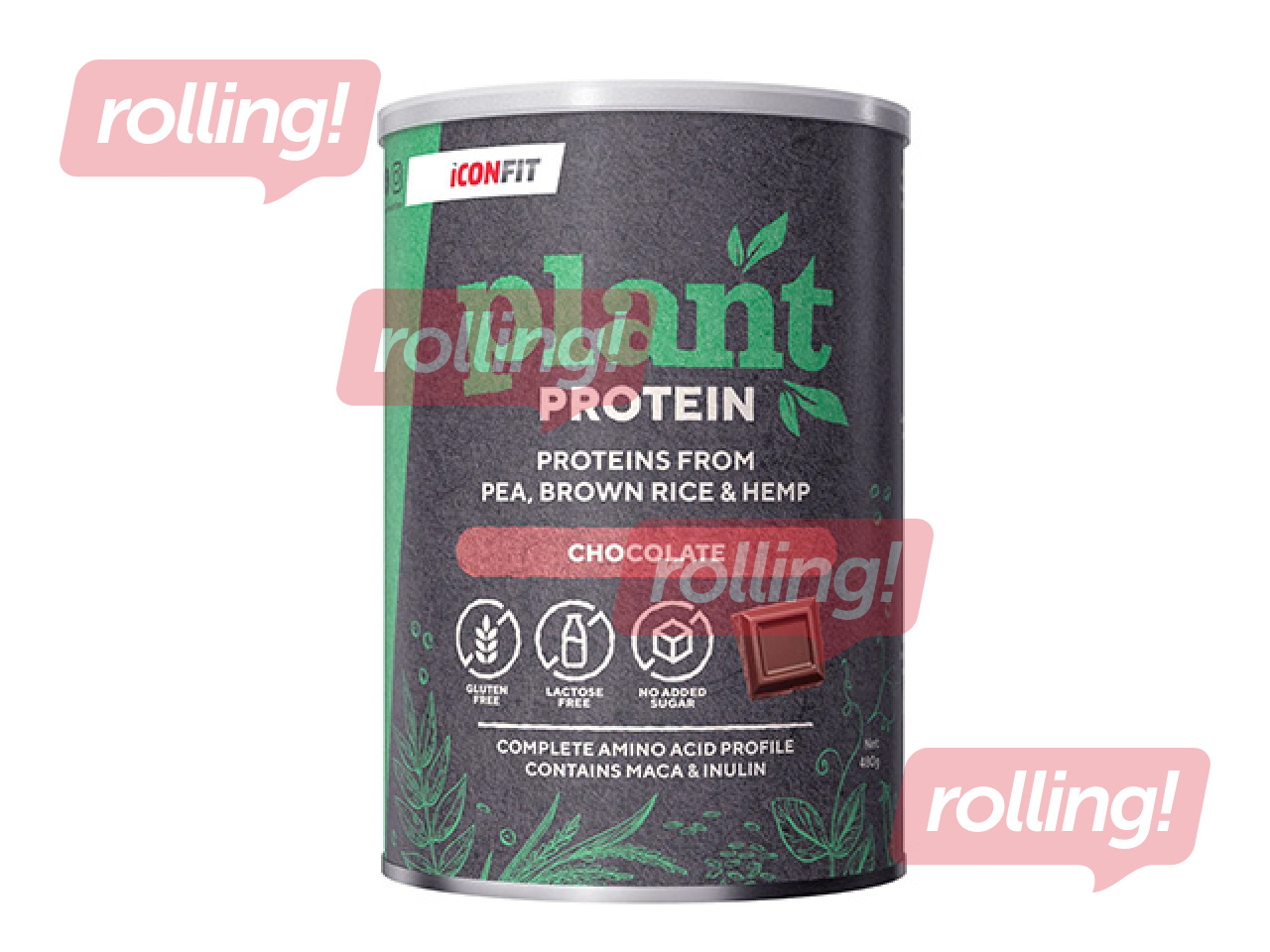 Taimne proteiin Iconfit, šokolaadi, 480g + KAMPAANIA! Osta Iconfit taimne proteiin ja saa kingitus!