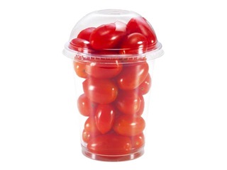 Tomatoes Cherry plums, in a glass, 1 bunch, 250g