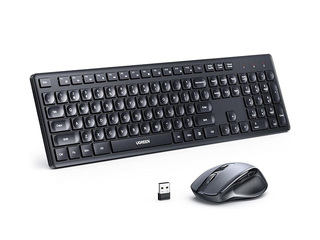 Bezvadu klaviatūras komplekts - membrānas tastatūra un ergonomiskā pele UGREEN/35740