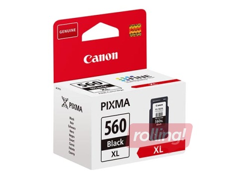 Tintes kasete Canon PG-560XL, melna, 14.3ml