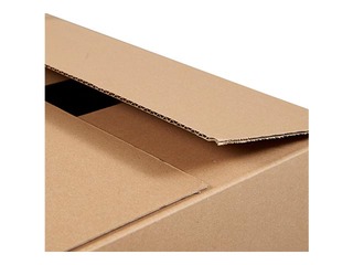 Corrugated cardboard box, 380x285x142mm 