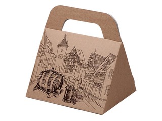 Cardboard box for one to three 0.5L bottles