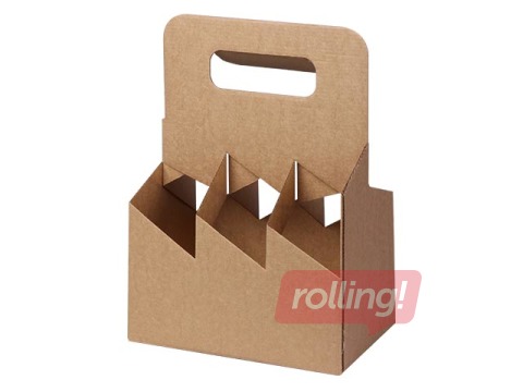 Cardboard box for six 0.5 L bottles