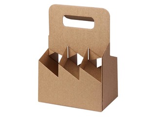 Cardboard box for six 0.5 L bottles