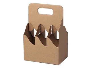 Cardboard box for six 0.33L bottles