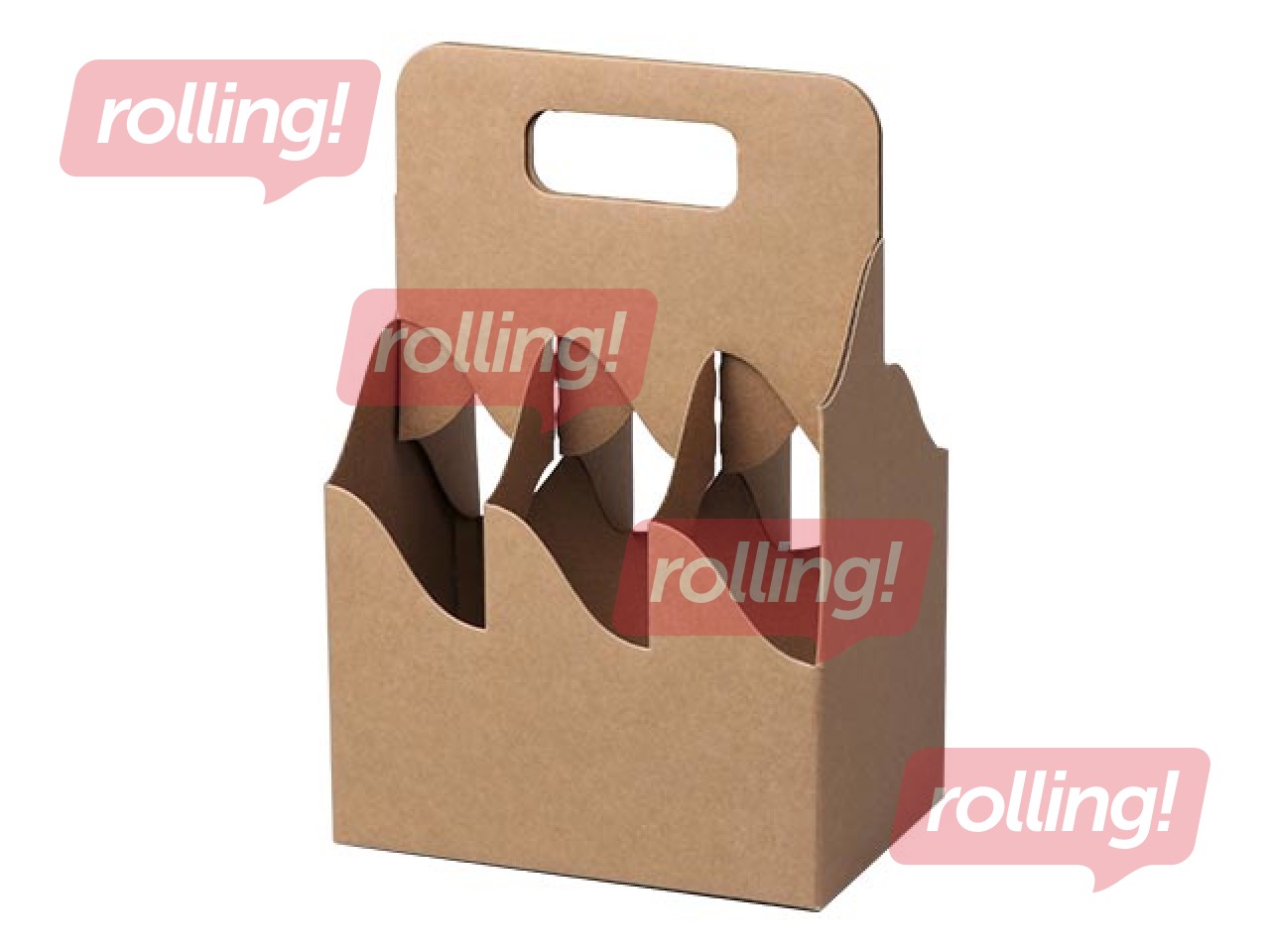 Картонная коробка на 6 бутылок 0,33л