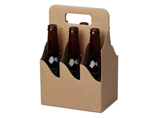 Картонная коробка на 6 бутылок 0,33л