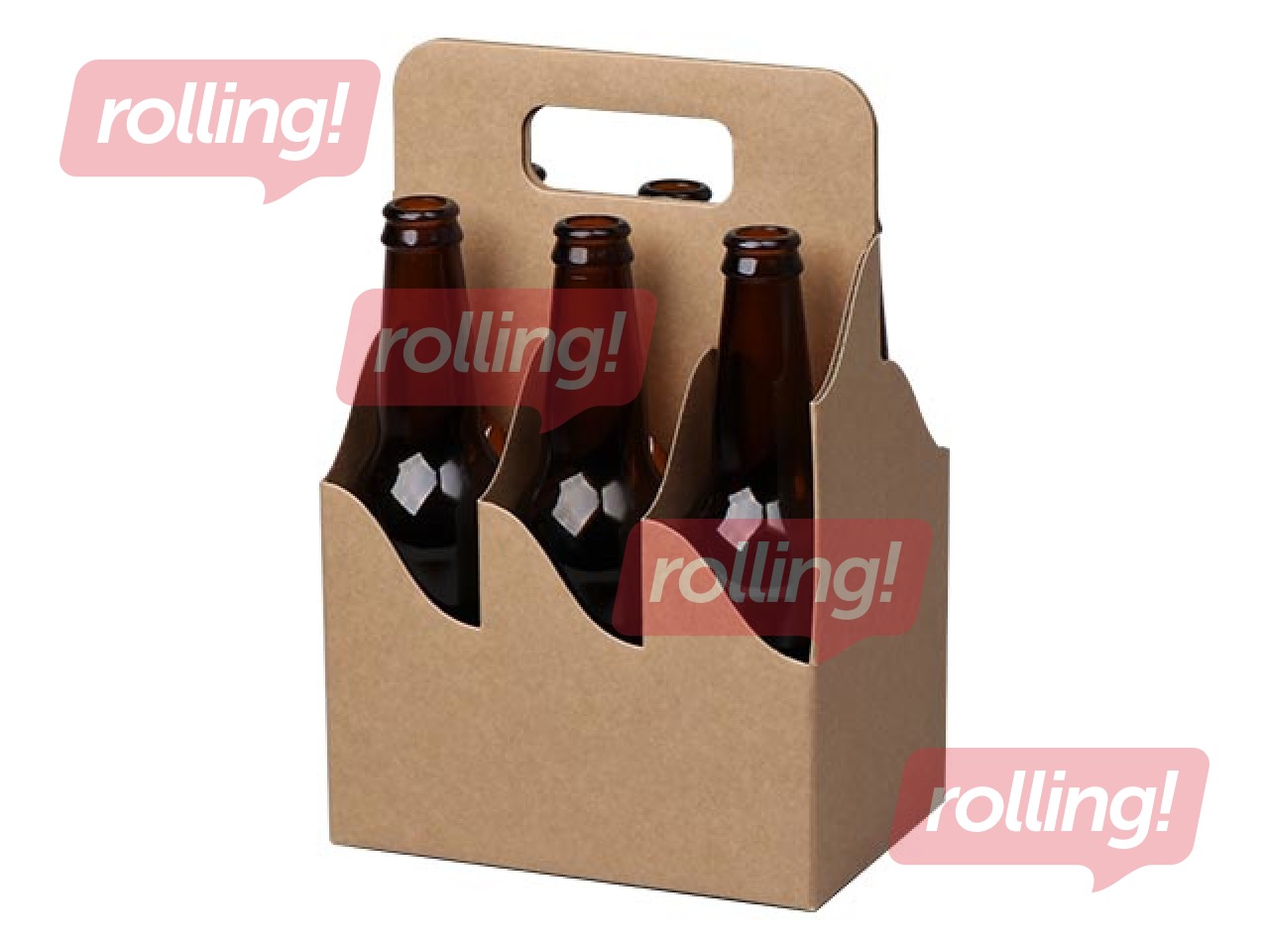 Картонная коробка на 6 бутылок 0,33л