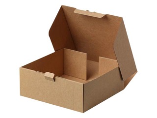 Corrugated cardboard box, 250x250x100mm, brown, 1 pc.