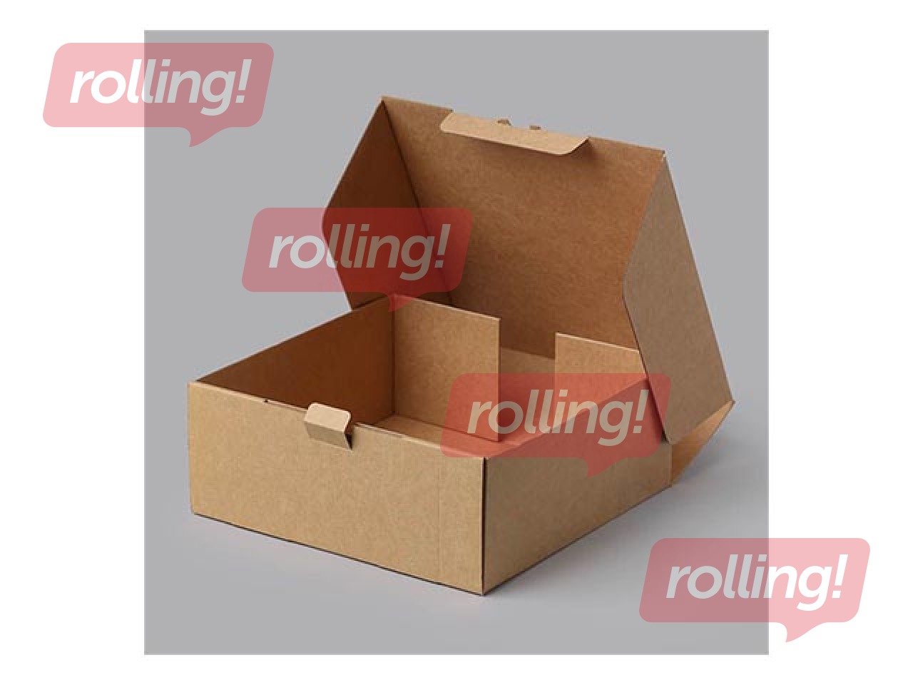 Corrugated cardboard box, 250x250x100mm, brown, 1 pc.