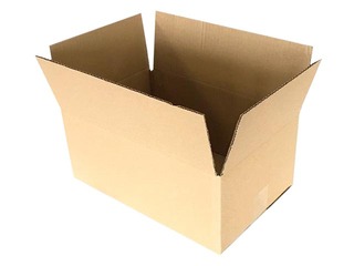 Cardboard box for parcel machines, 1/2 M size, 380x250x170mm, brown