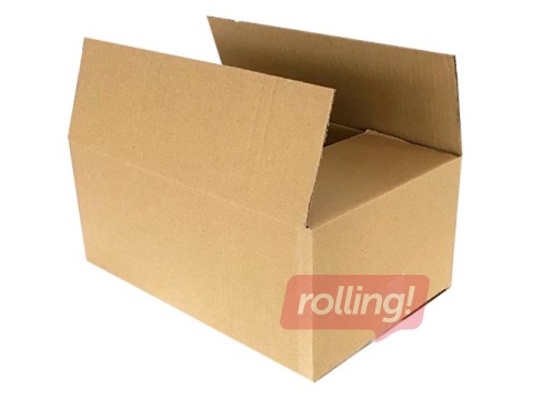 Картонная коробка для пакоматов, размер 1/2 M, 380 х 250 х 170 мм, коричневая